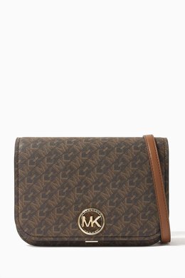 Michael Kors Medium Delancey Messenger Bag in Coated Canvas 217240695_15