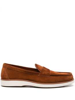 Santoni suede penny loafers 22141637