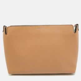 Burberry Brown/White Leather Bicolor Clutch 963999