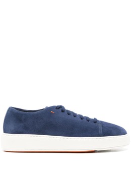 Santoni suede lace-up sneakers 22674173