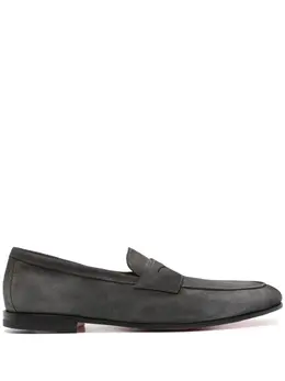 Santoni Carlo suede loafers 22670617