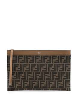 Fendi monogram-pattern clutch bag 19823409