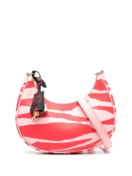 MCM zebra-print leather shoulder bag 19765644
