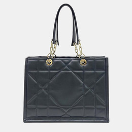 Christian Dior Black Leather Essential Medium Tote Bag 965477