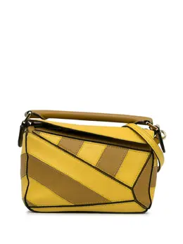 Loewe 2014-2023 Mini Puzzle Rugby Stripe satchel 23730352
