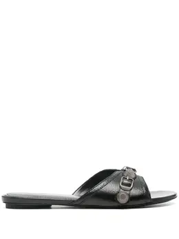 Balenciaga Cagole leather sandals 23642029