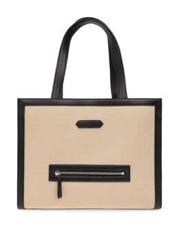 Lanvin contrasting-trim cotton tote bag 23685546