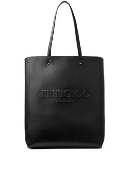 Jimmy Choo debossed-logo leather tote bag 23453321