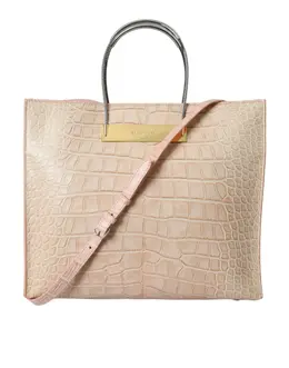 Balenciaga Alligator Leather Chic Pink Tote Bag bag1179
