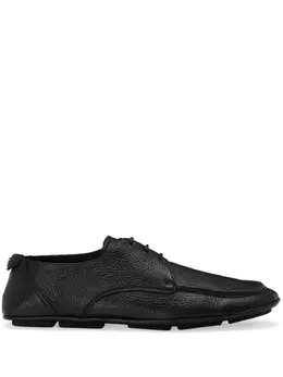 Dolce & Gabbana logo-plaque leather derby shoes 22052882