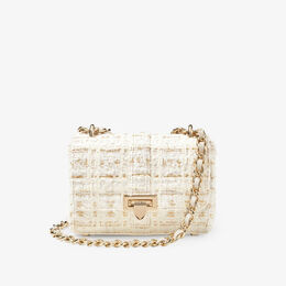 Сумка на плечо lottie из твида и кожи Aspinal of London, белый r04264073 | ivory