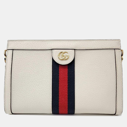 Gucci Ivory Leather Ophidia Shoulder Bag 966276