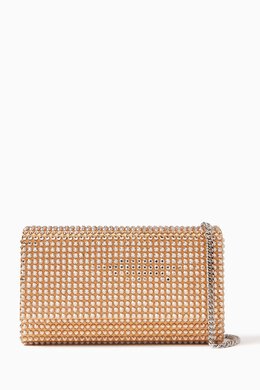 Amina Muaddi Amini Paloma Crystal Clutch in Satin 217269330_248