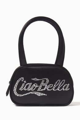 Amina Muaddi Micro Ciao Bella Bag in Satin 217269335_2709