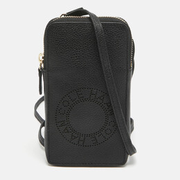 Cole Haan Black Leather Phone Holder Crossbody Bag 972154