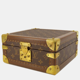 Louis Vuitton Brown Monogram Canvas Coffret Tresor 24 Trunk Case Bag 971078