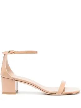 Stuart Weitzman 50mm Simplecurve leather sandals 23256948
