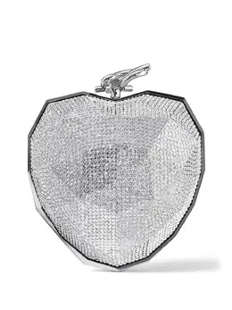 Jimmy Choo Faceted Heart clutch bag 23453127