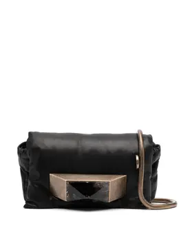 Rick Owens logo-plaque leather shoulder bag 19914218