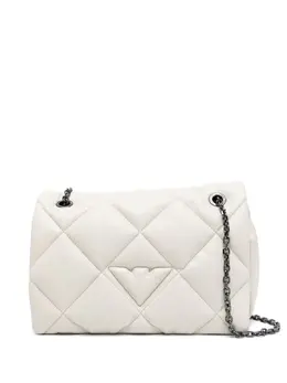 Emporio Armani logo-embossed quilted shoulder bag 21489541