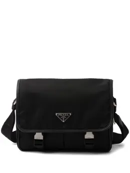 Prada logo-appliqué Re-Nylon shoulder bag 23801893