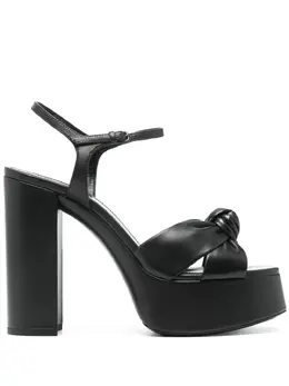 Saint Laurent 145mm leather platform sandals 14338355