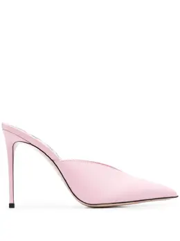 Le Silla 105mm pointed leather mules 23346022