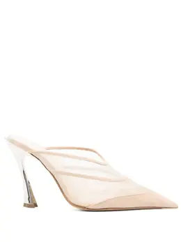 Mugler 95mm mesh mules 23495454