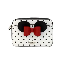 Kate Spade Disney Minnie Mouse Polka Dot Printed PVC Crossbody Camera Bag 64188
