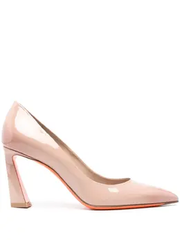 Santoni 85mm patent-leather pumps 23748001