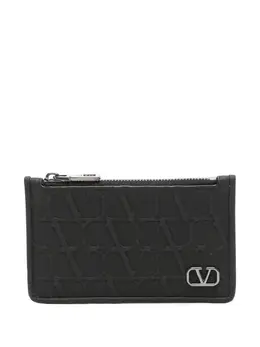 Valentino Garavani V-Logo embossed leather wallet 23731767