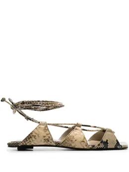 The Attico Reneè leather sandals 23788822