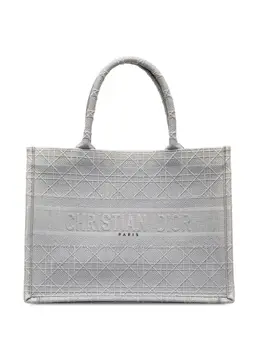 Christian Dior 2020 Medium Cannage Embroidered Book tote bag 23861316