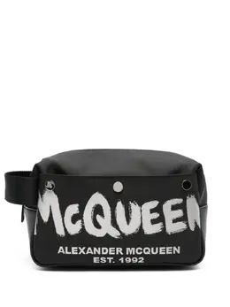 Alexander McQueen logo-print wash bag 23811129