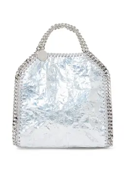 Stella McCartney mini Falabella metallic-effect tote bag 23799107