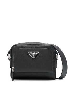 Prada enamel-logo messenger bag - U NERO 2vh172vdto2fad-nero-u
