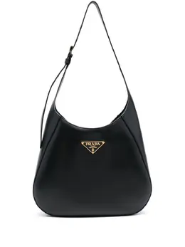 Prada triangle-logo leather shoulder bag - U WHITE 1bc196vooo2aix-white-u
