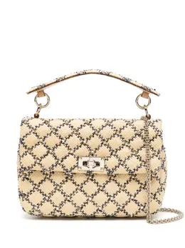 Valentino Garavani Rockstud woven tote bag 23618616