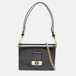 Louis Vuitton Black Leather Dauphine MM Bag 981373