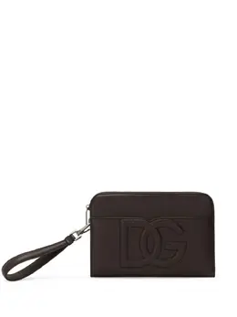 Dolce & Gabbana medium logo-embossed clutch bag 23600311