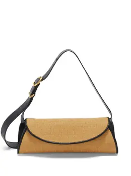 Jil Sander small Cannolo interwoven raffia shoulder bag 23830810
