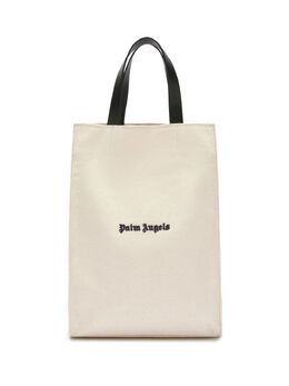 Palm Angels logo-embroidered cotton tote bag 23074300