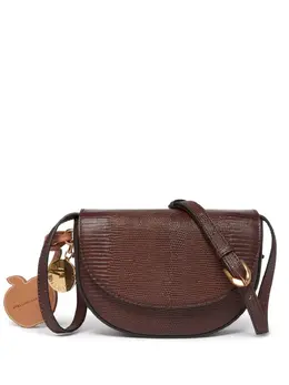 Stella McCartney Frayme scale-embossed shoulder bag 23790073