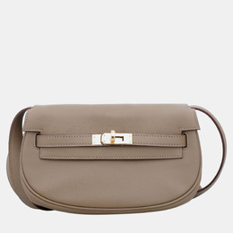 Hermes Brown Swift Leather Kelly Moove Bag 982086