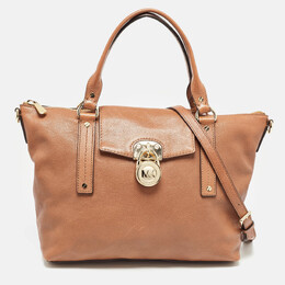 Michael Kors Brown Leather Hamilton Satchel 981268