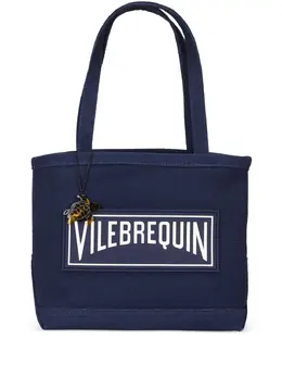 Vilebrequin logo-appliquéd cotton beach bag 23698061