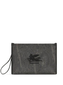 Etro large Essential paisley-print clutch bag 23776651