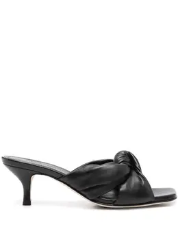 Fabiana Filippi 60mm knot-detailed leather sandals 22406524