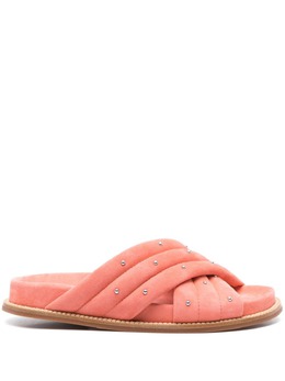 Fabiana Filippi padded quilted suede slides 22406615