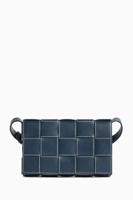 Bottega Veneta Cassette Crossbody Bag in Orthogonal Woven Leather 217276086_14